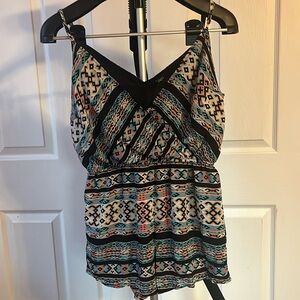 Forever 21 Aztec Tribal Print Romper Size Medium